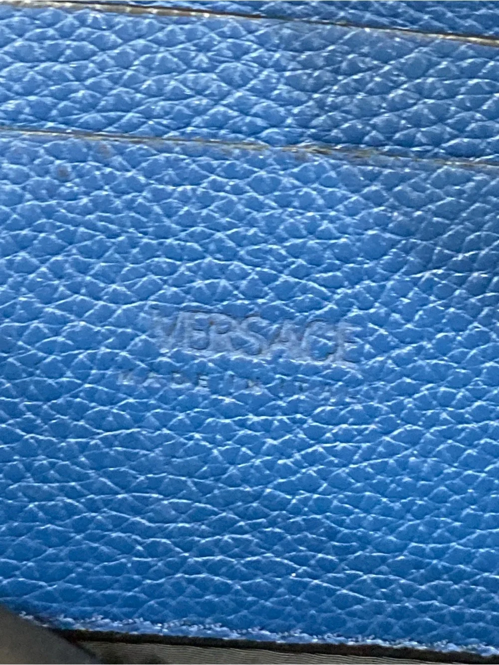 Versace crossbody blue
